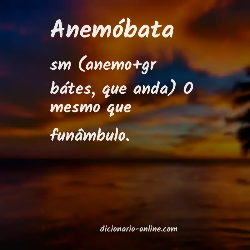 Significado de anemóbata