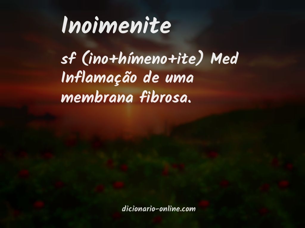 Significado de inoimenite