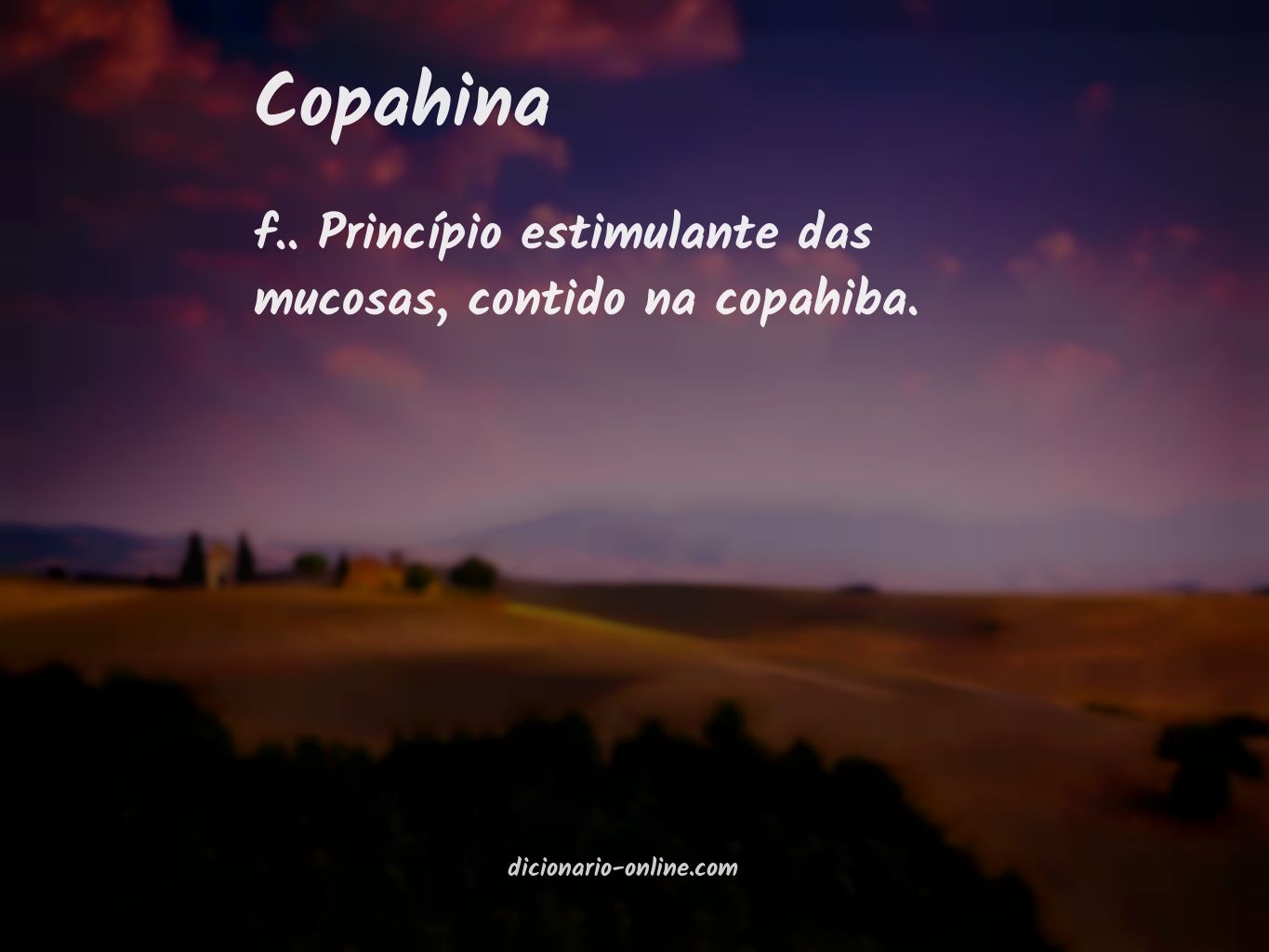 Significado de copahina