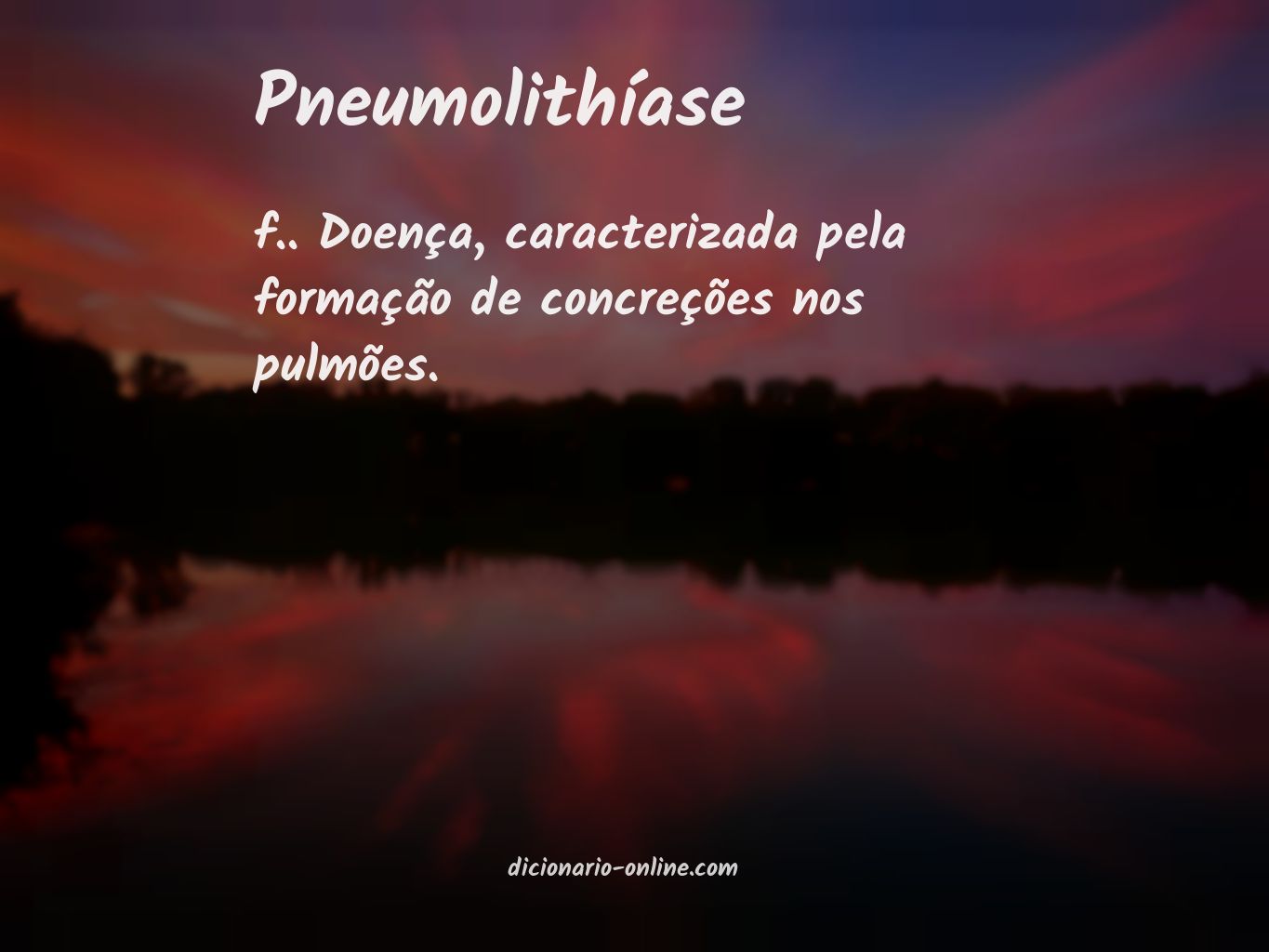 Significado de pneumolithíase