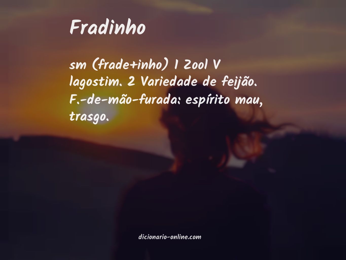 Significado de fradinho