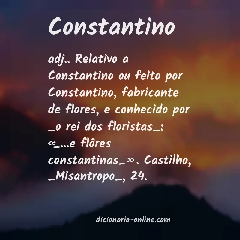 Significado de constantino