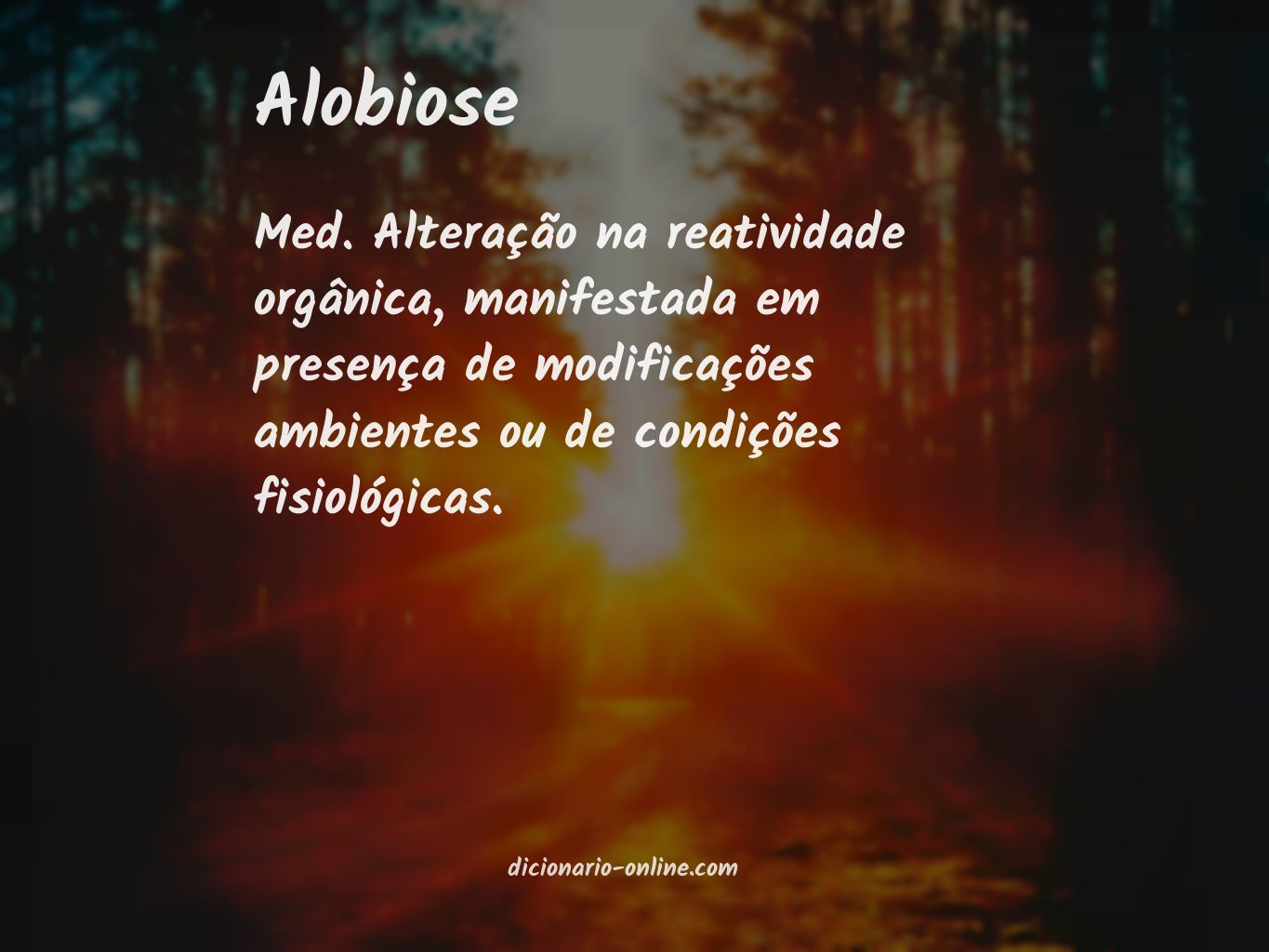 Significado de alobiose