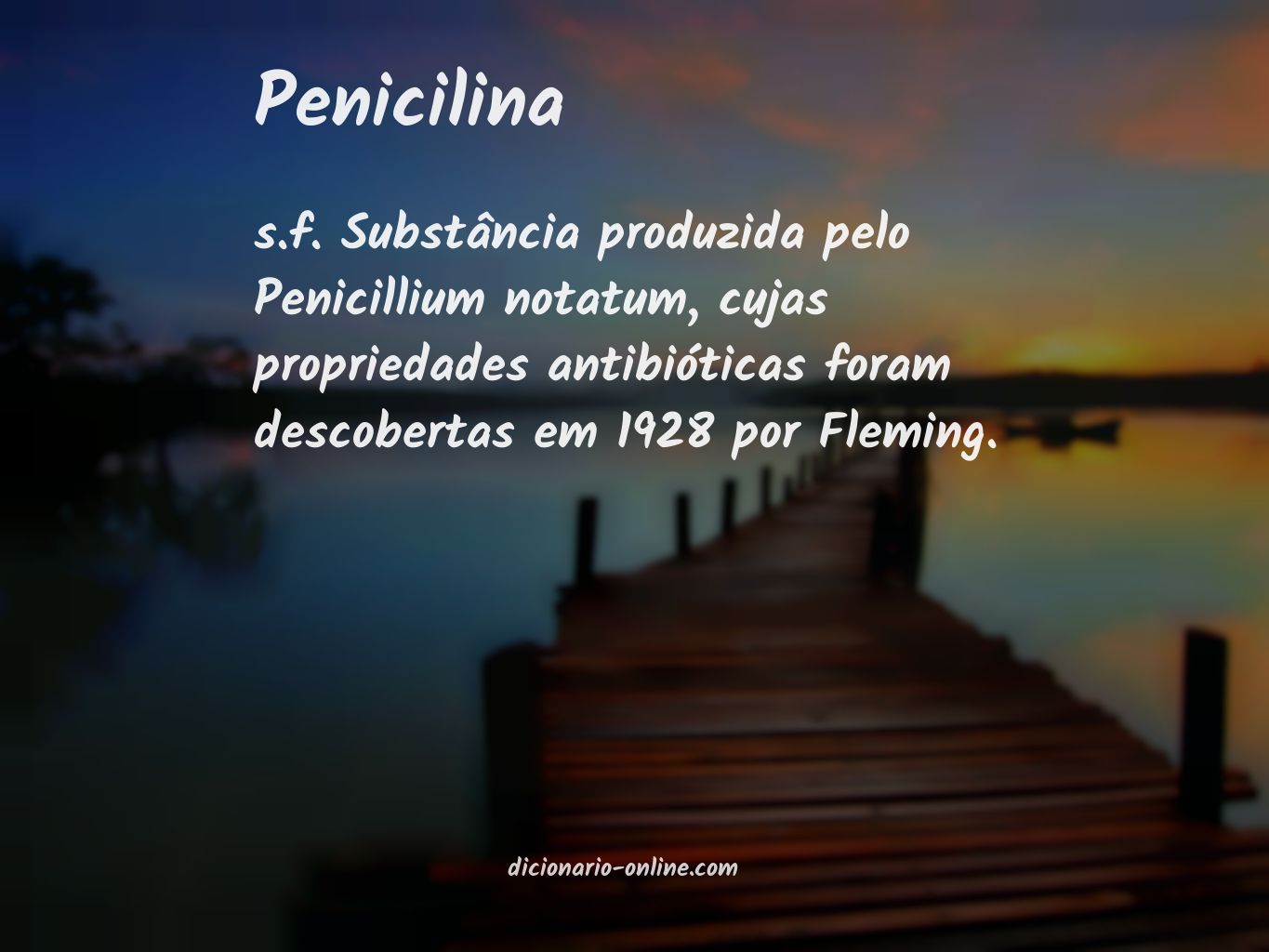Significado de penicilina