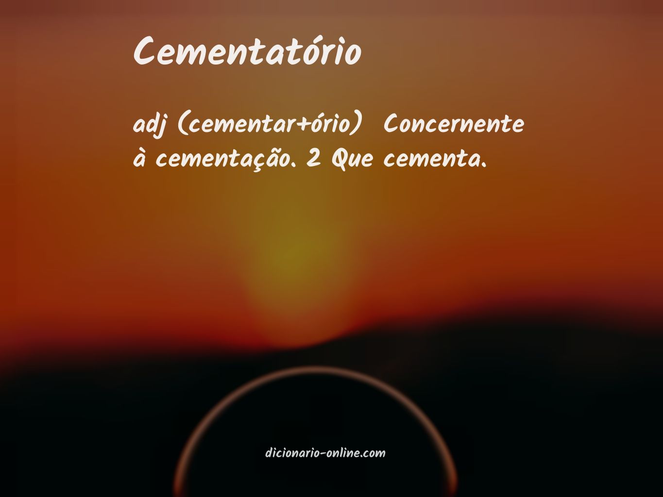 Significado de cementatório