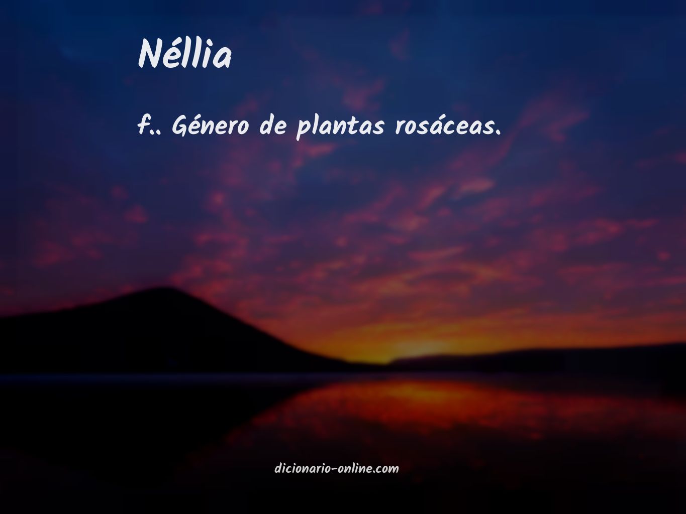 Significado de néllia