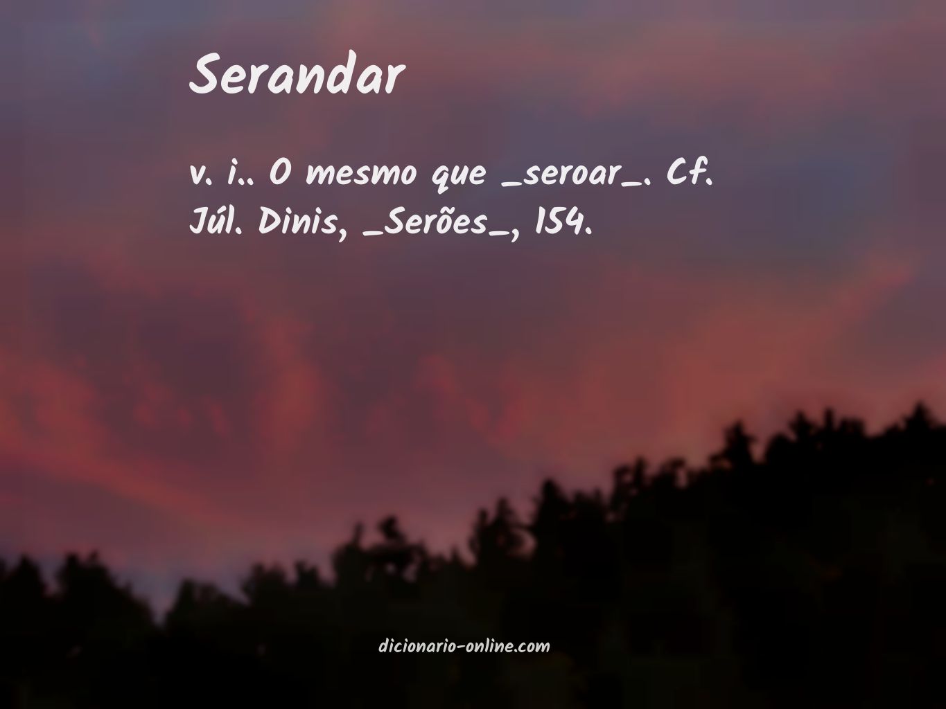 Significado de serandar