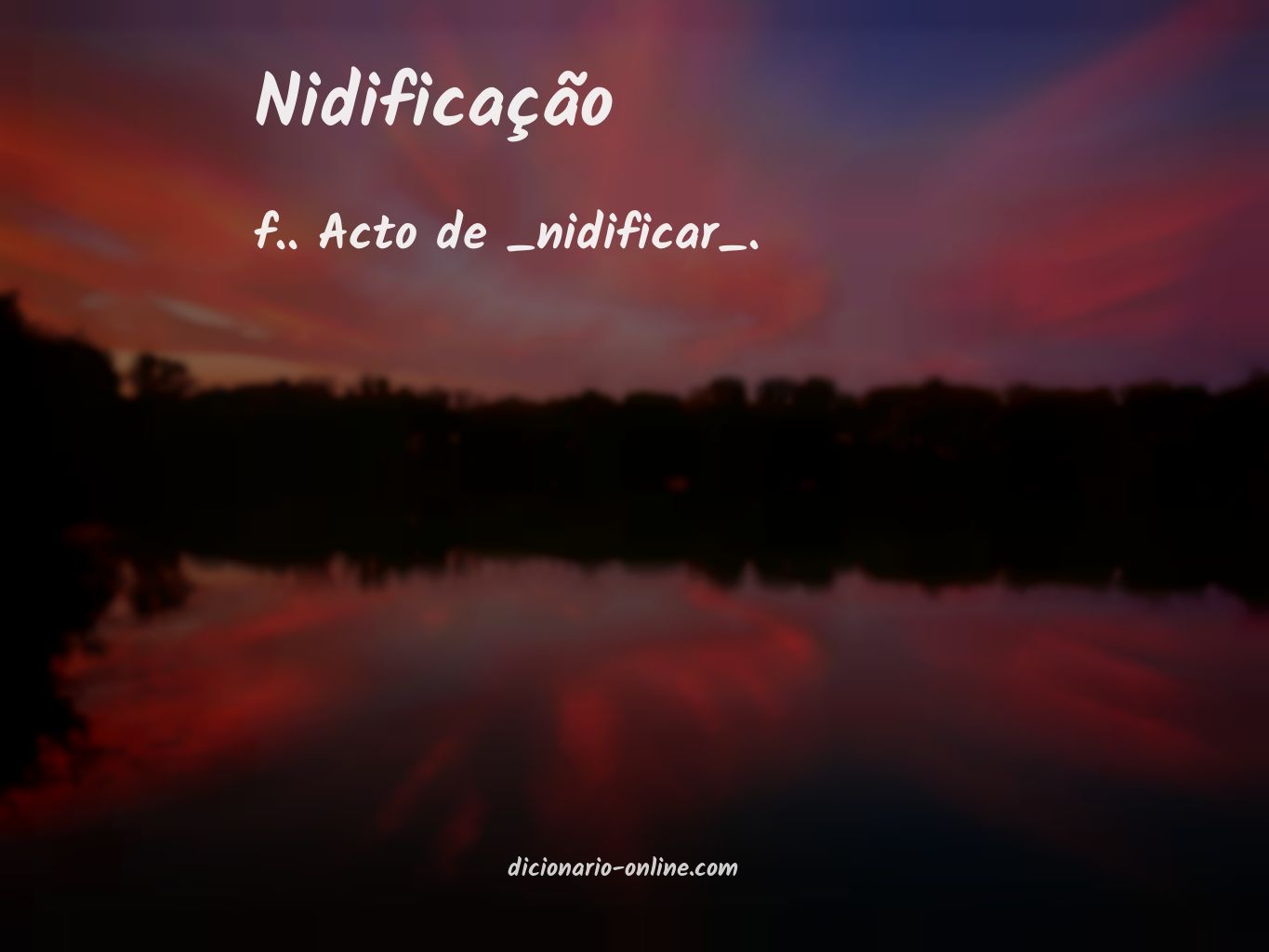 Significado de nidificação