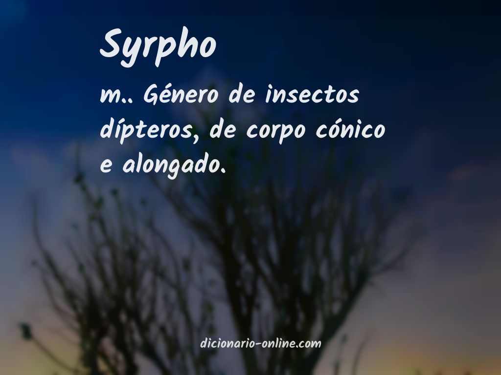 Significado de syrpho