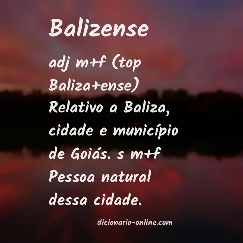 Significado de balizense