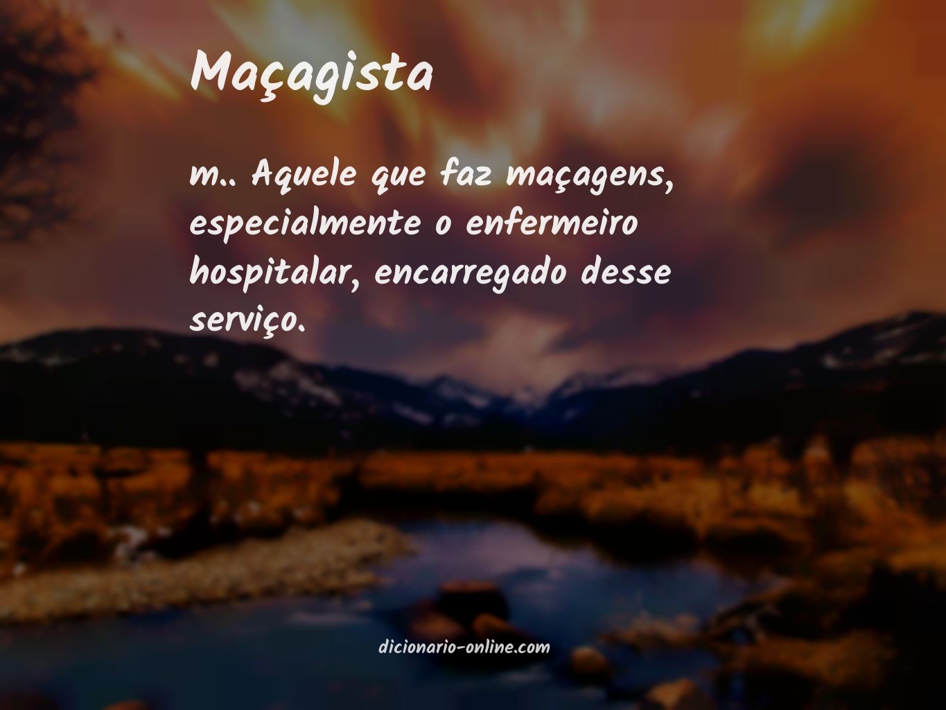 Significado de maçagista