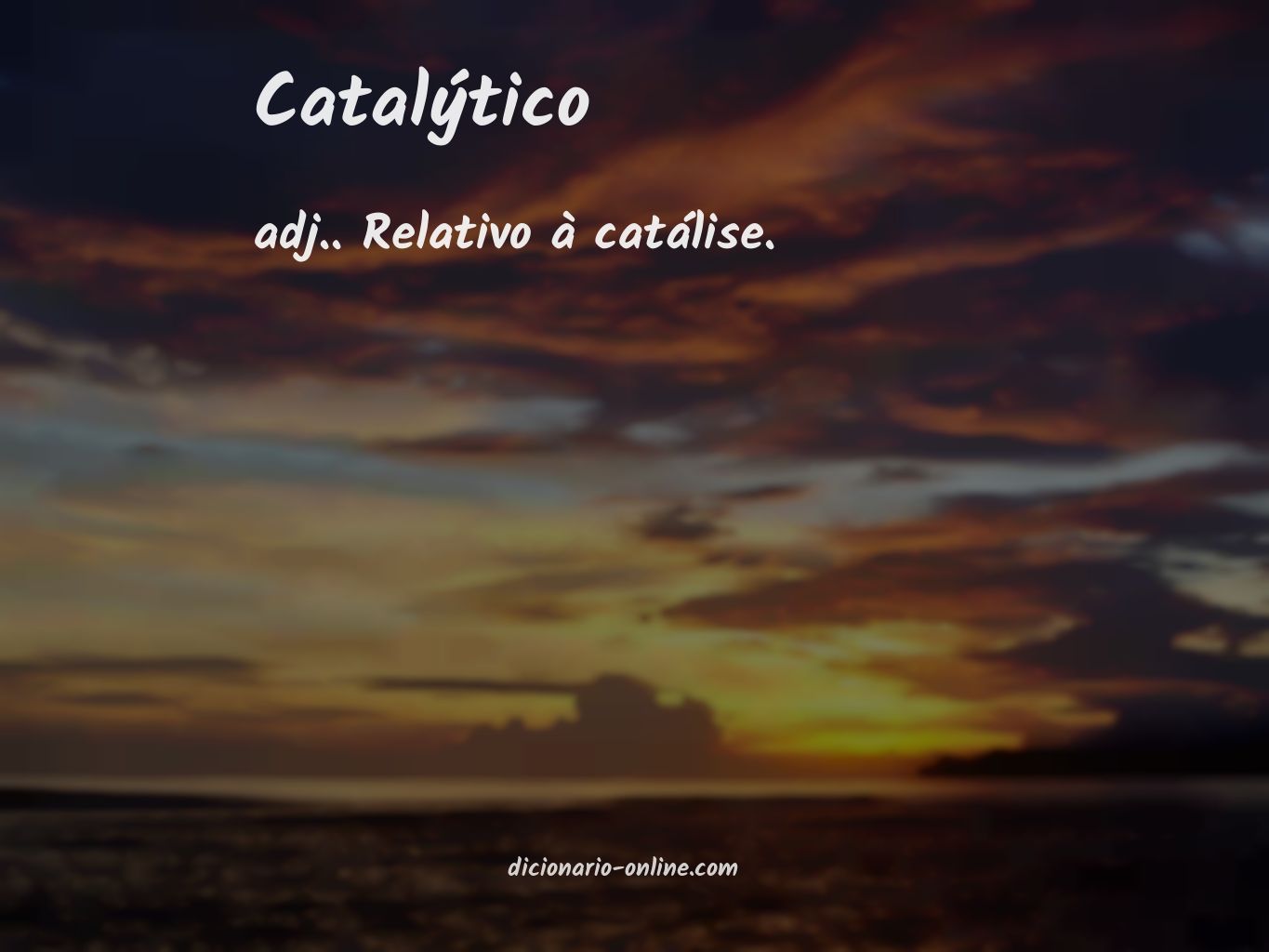 Significado de catalýtico