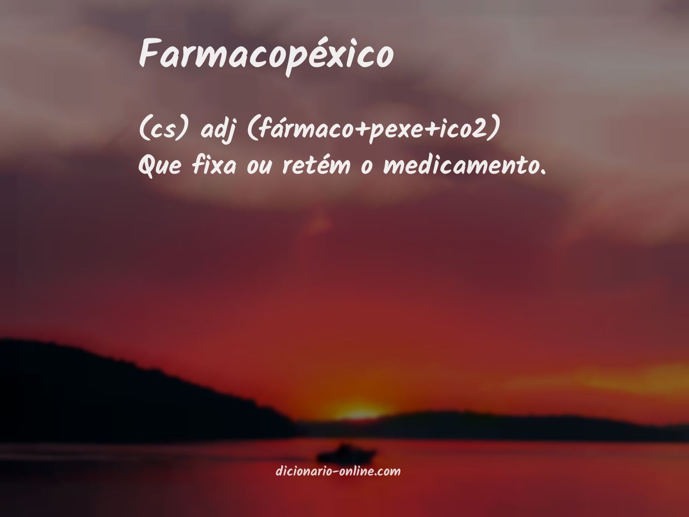 Significado de farmacopéxico