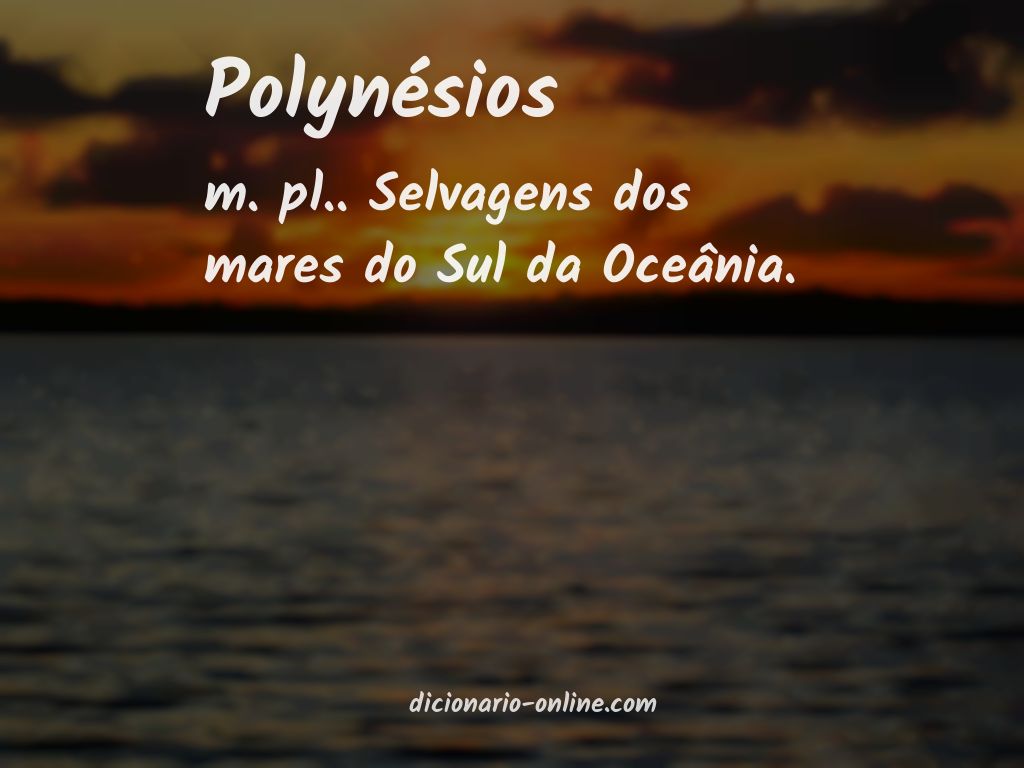 Significado de polynésios