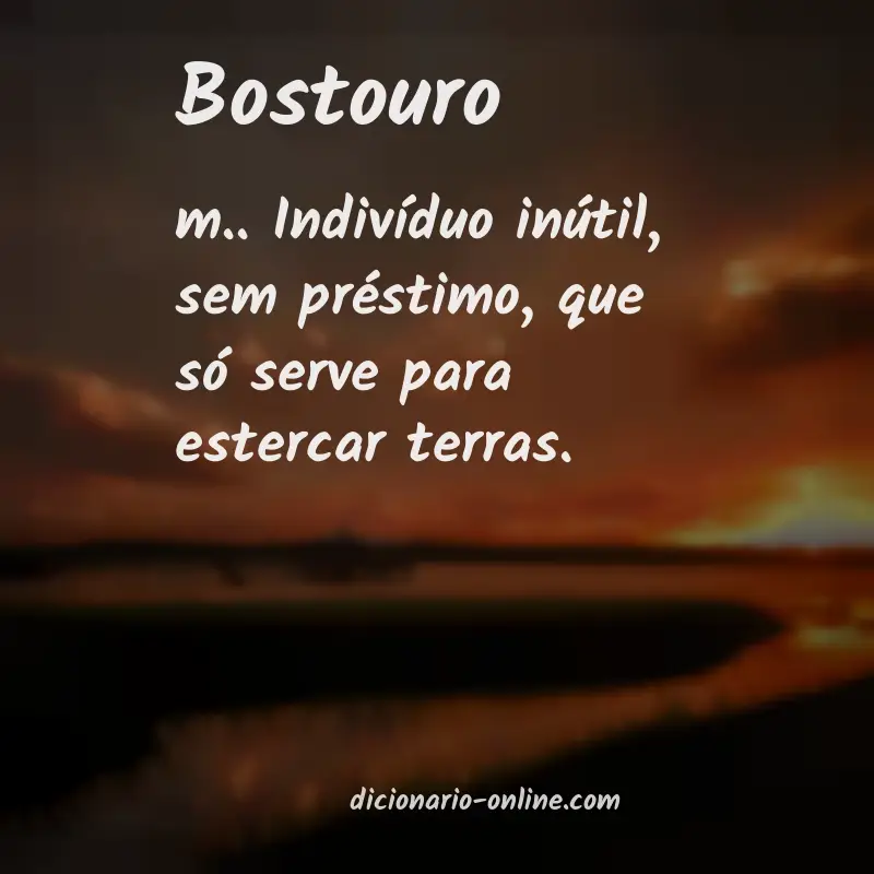 Significado de bostouro