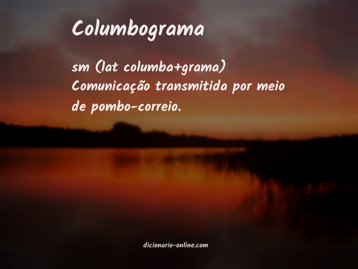 Significado de columbograma