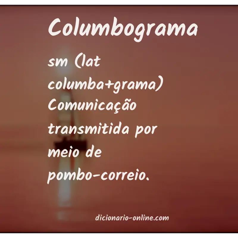 Significado de columbograma