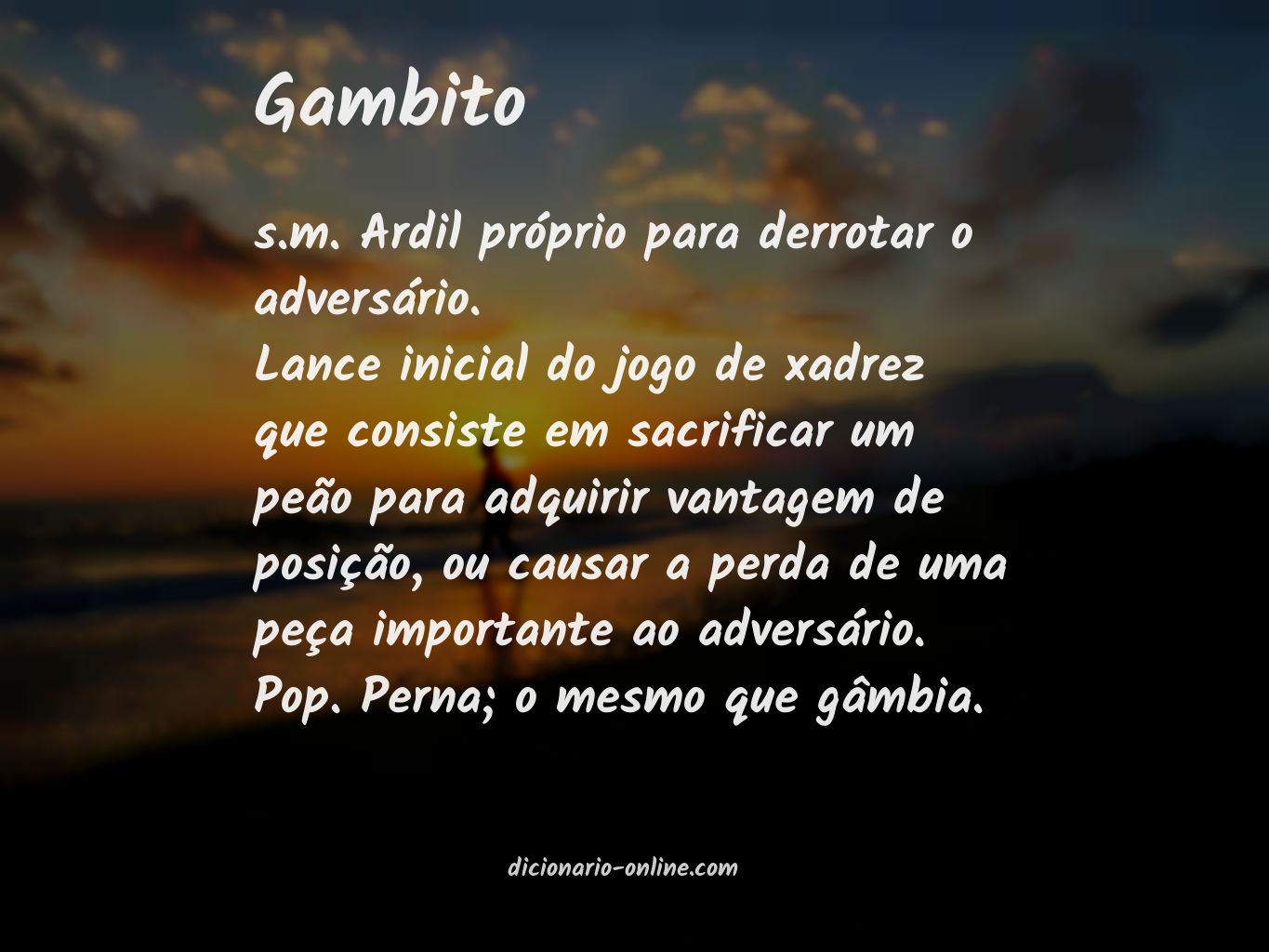 Significado de gambito