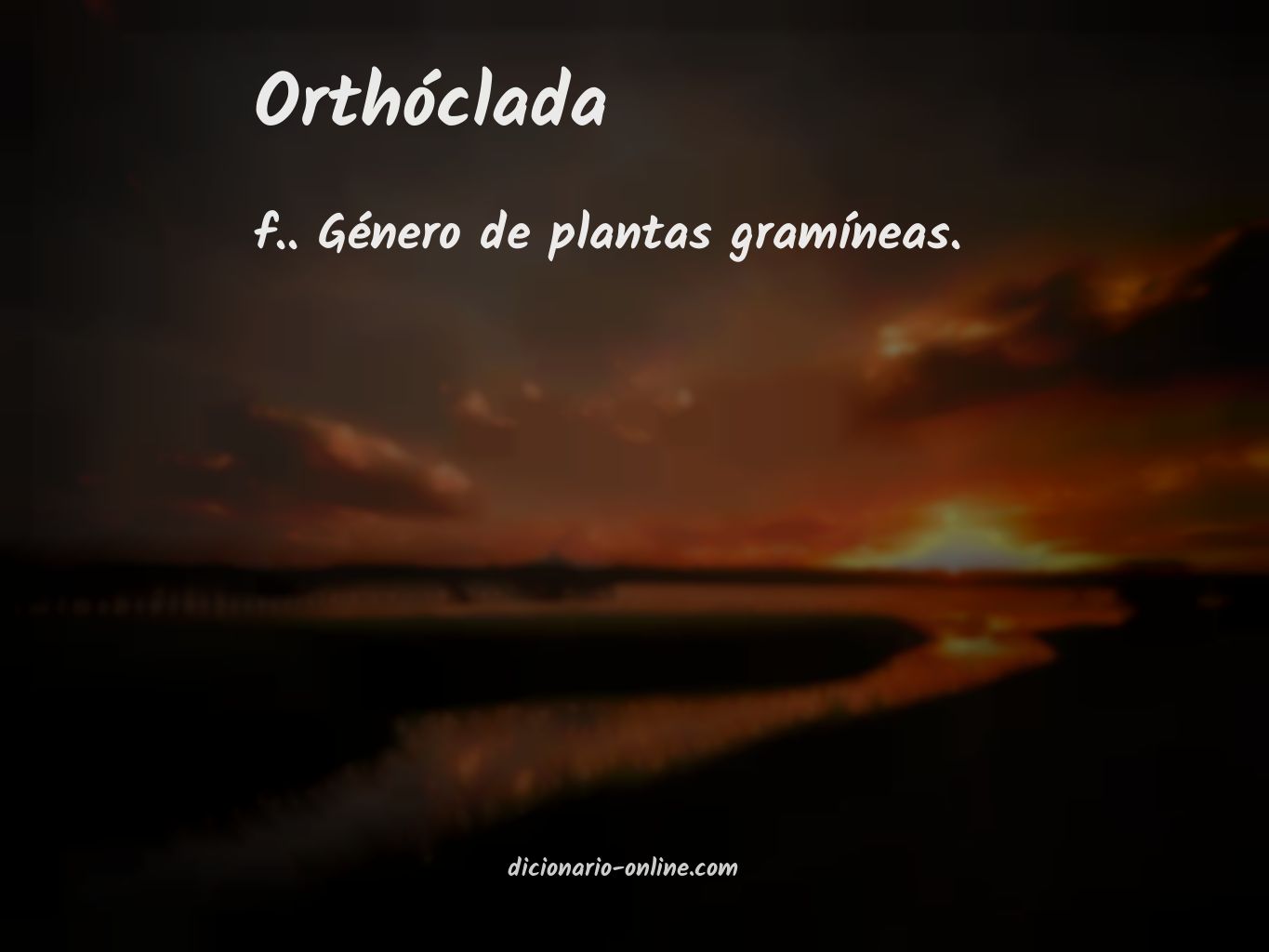 Significado de orthóclada