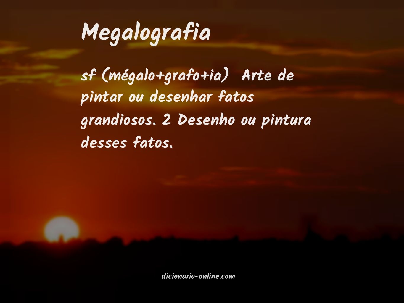 Significado de megalografia