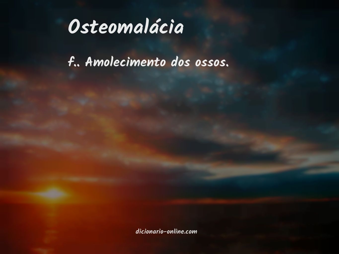 Significado de osteomalácia