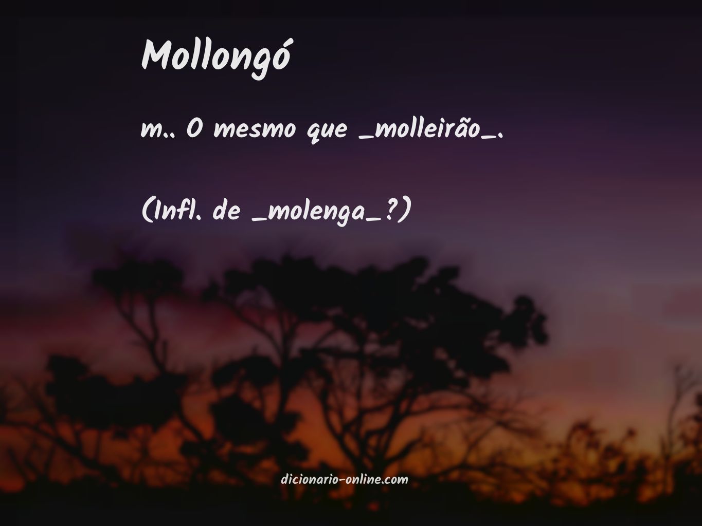 Significado de mollongó