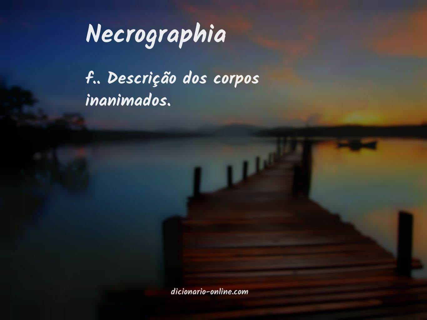 Significado de necrographia