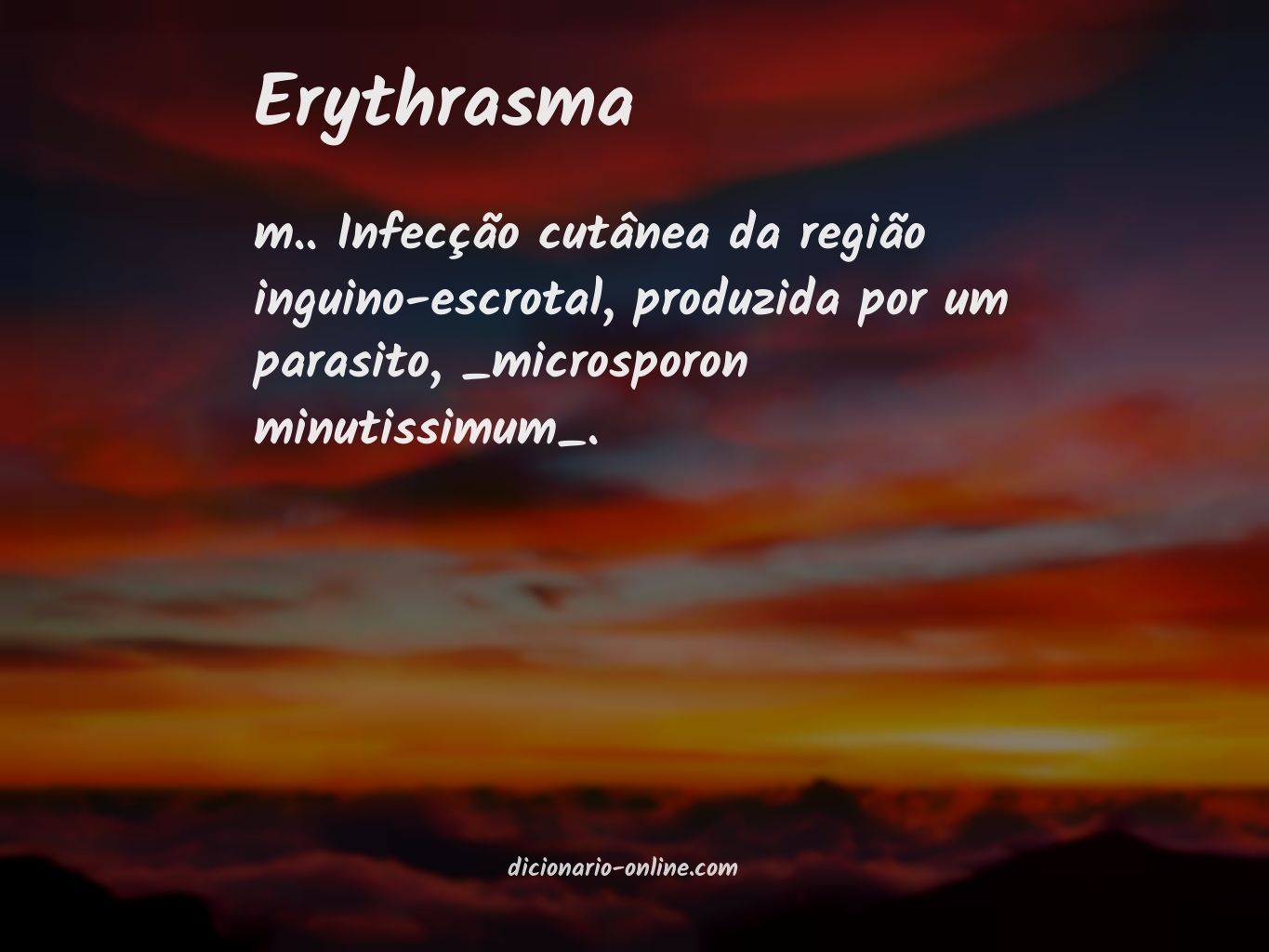 Significado de erythrasma