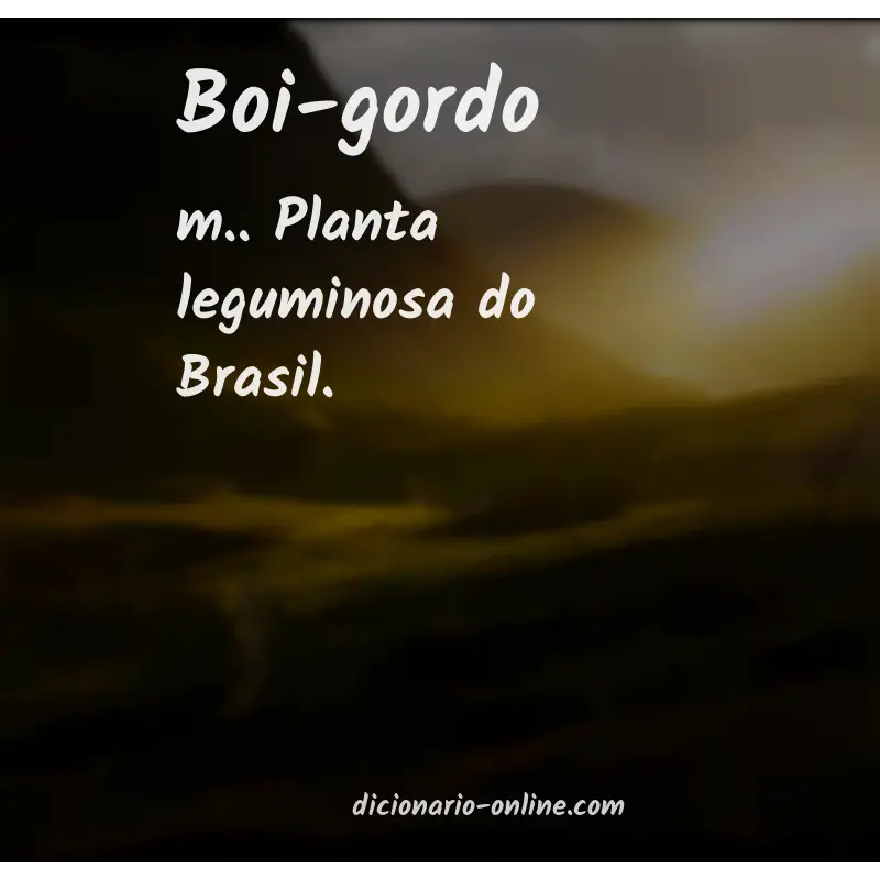 Significado de boi-gordo