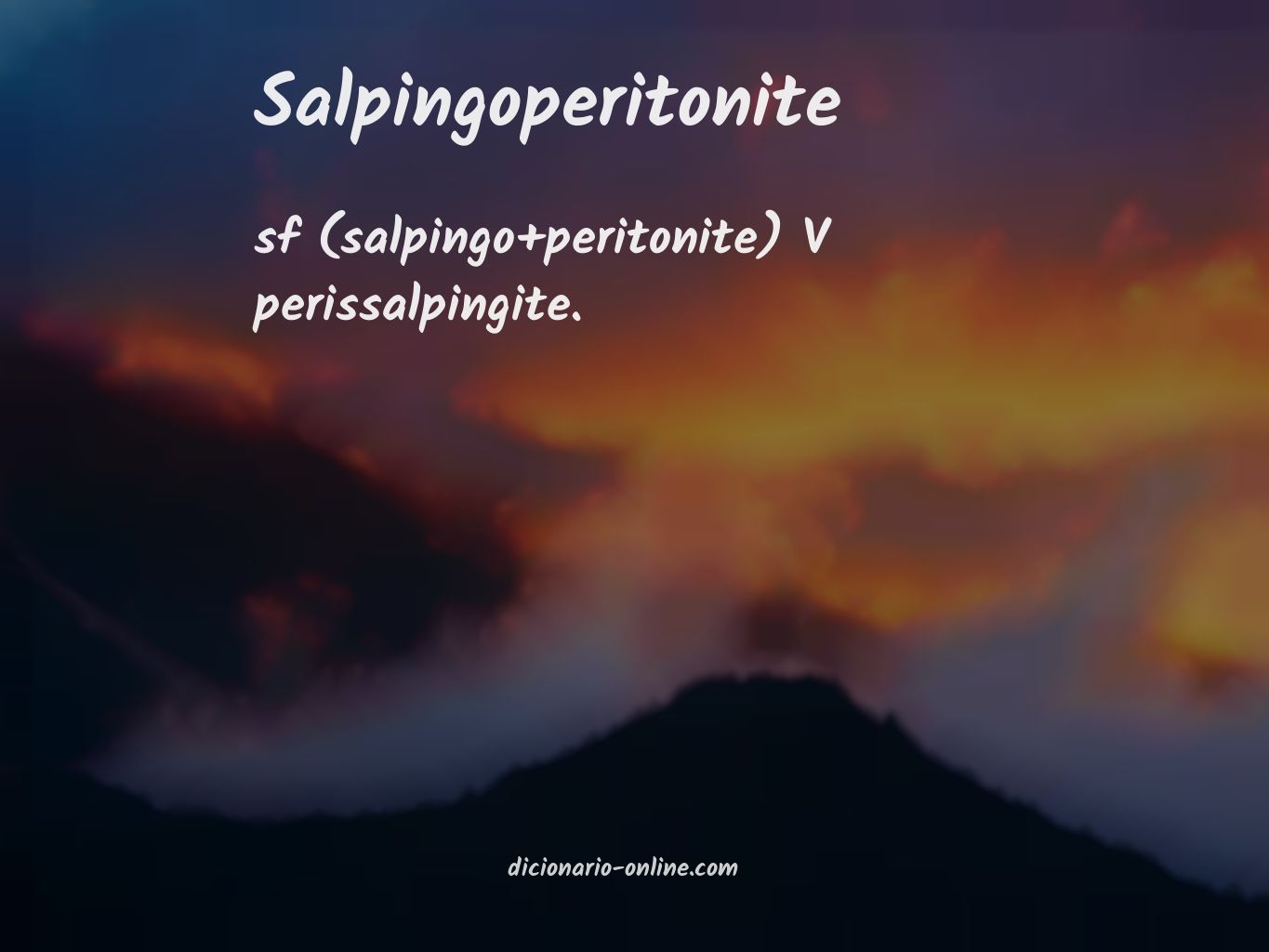 Significado de salpingoperitonite