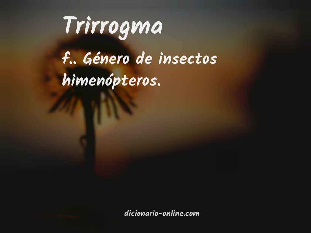 Significado de trirrogma