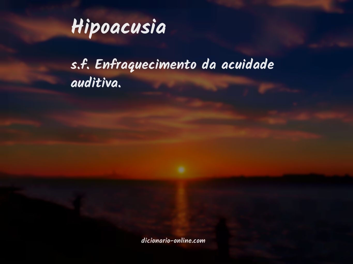 Significado de hipoacusia