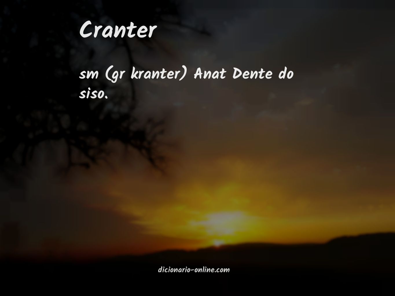 Significado de cranter