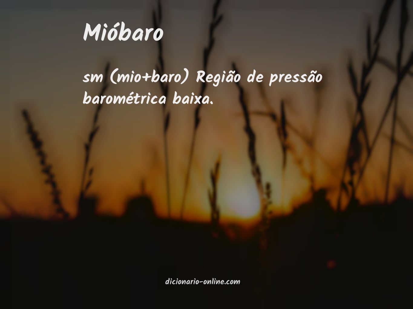 Significado de mióbaro