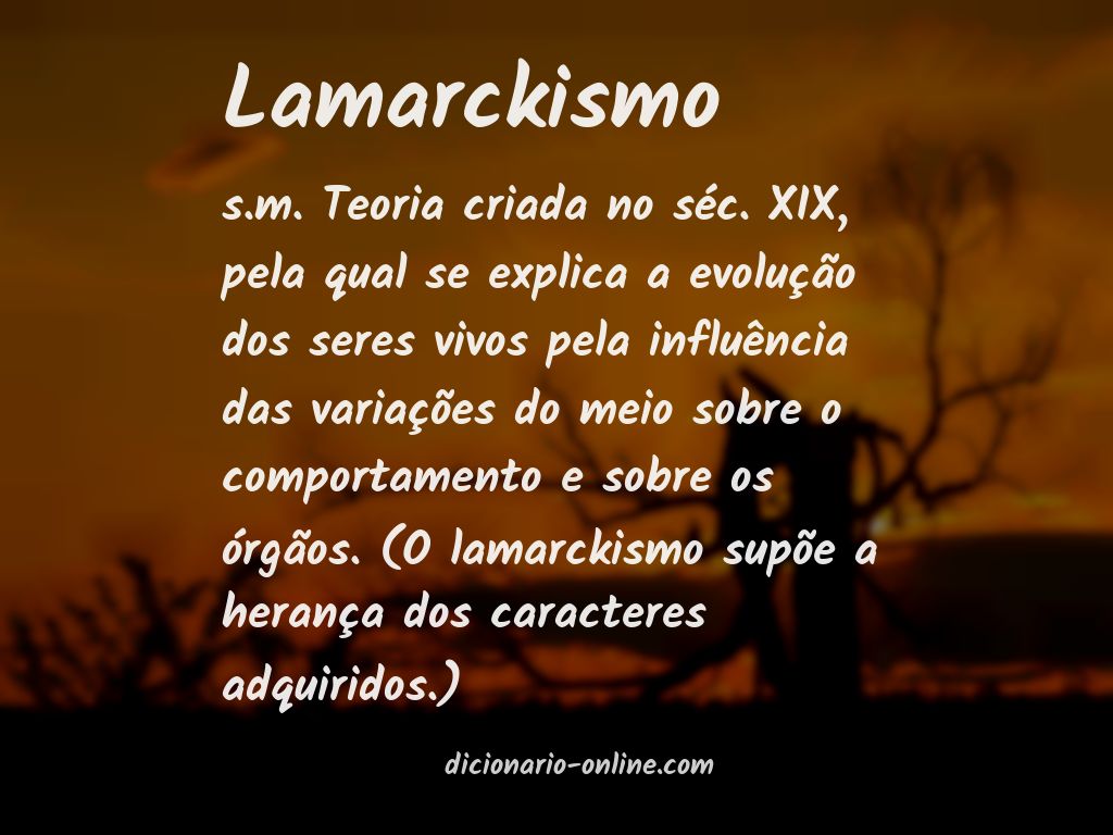 Significado de lamarckismo