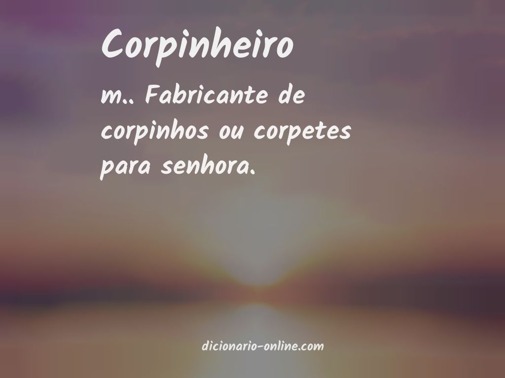 Significado de corpinheiro