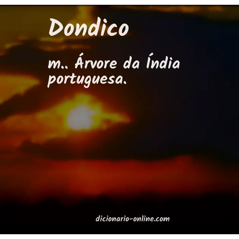 Significado de dondico