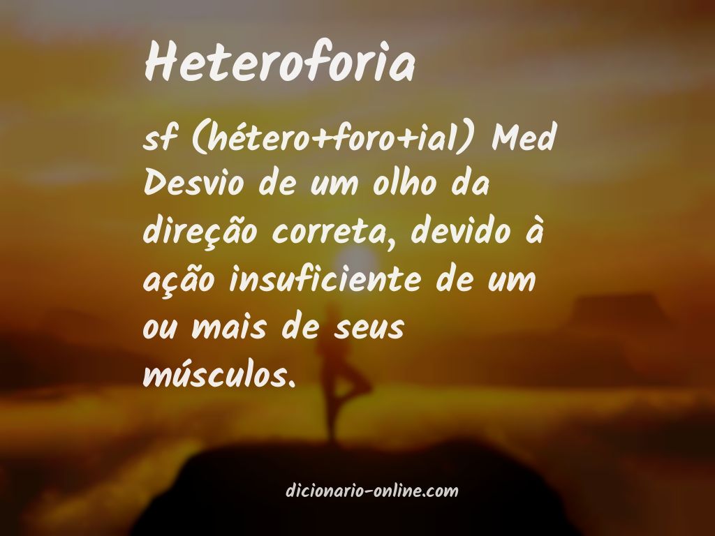 Significado de heteroforia