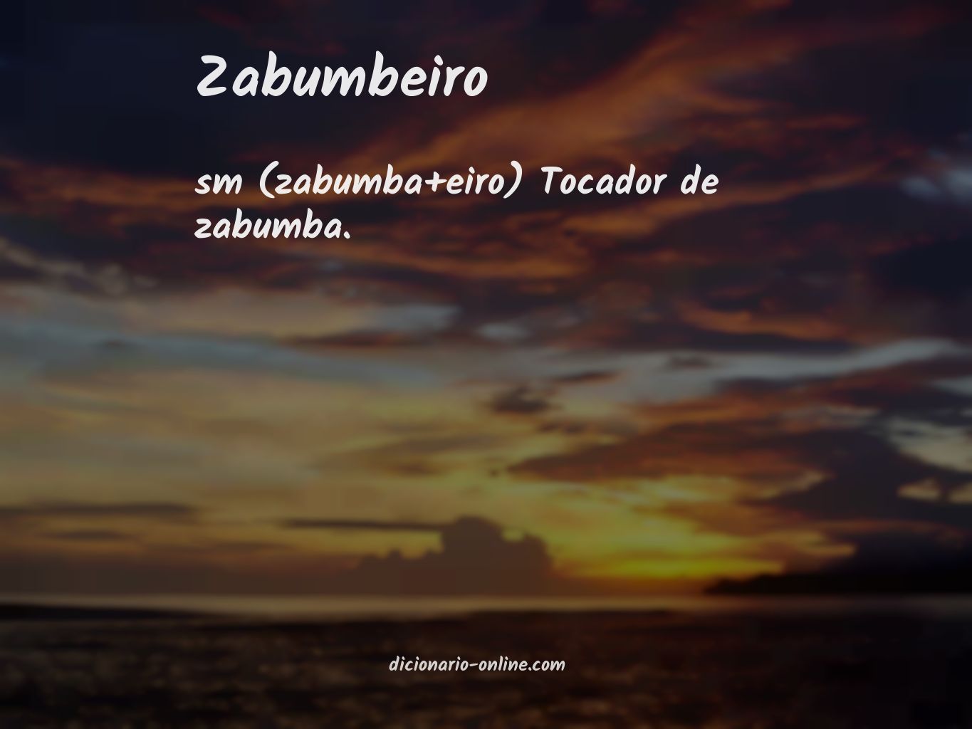 Significado de zabumbeiro