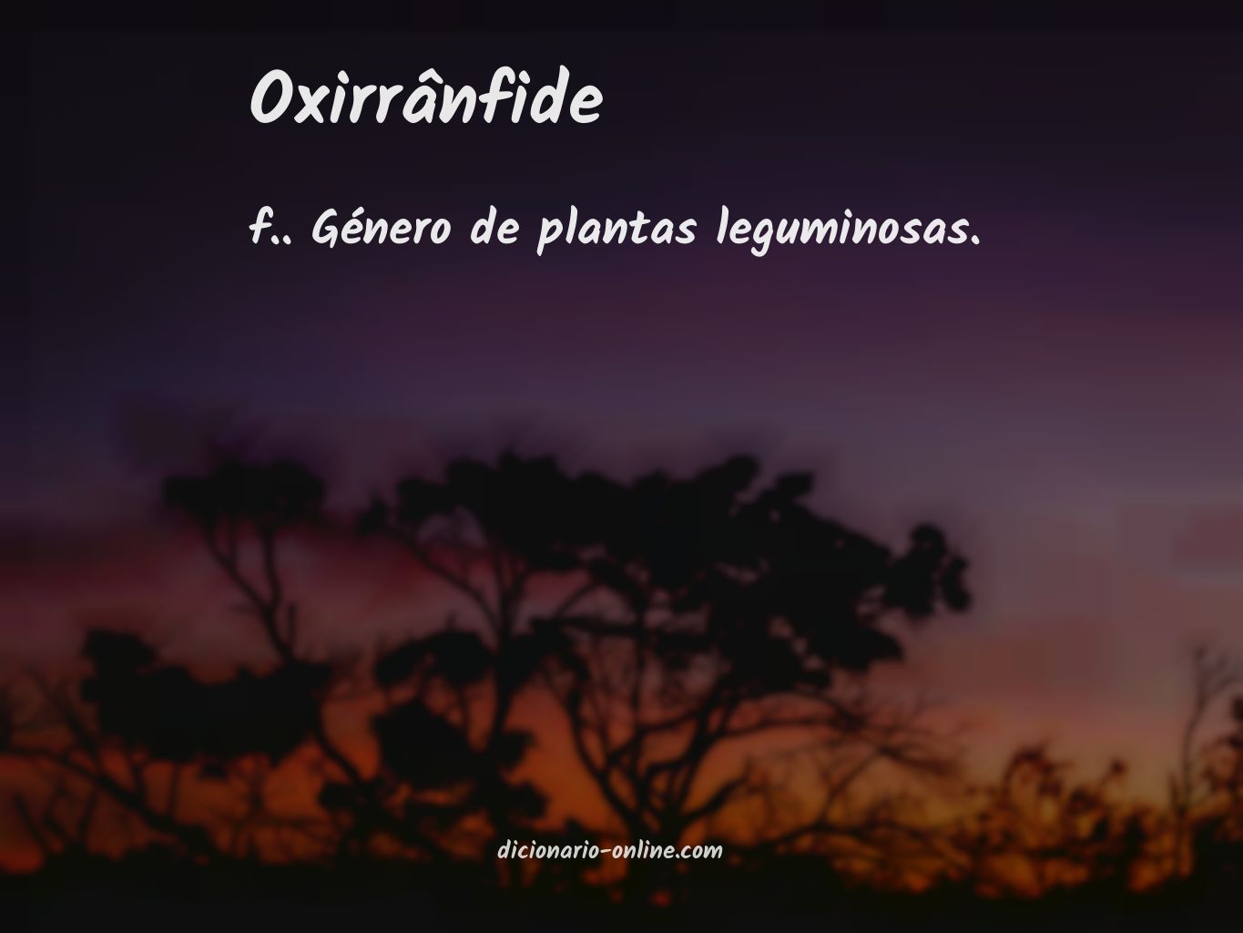 Significado de oxirrânfide