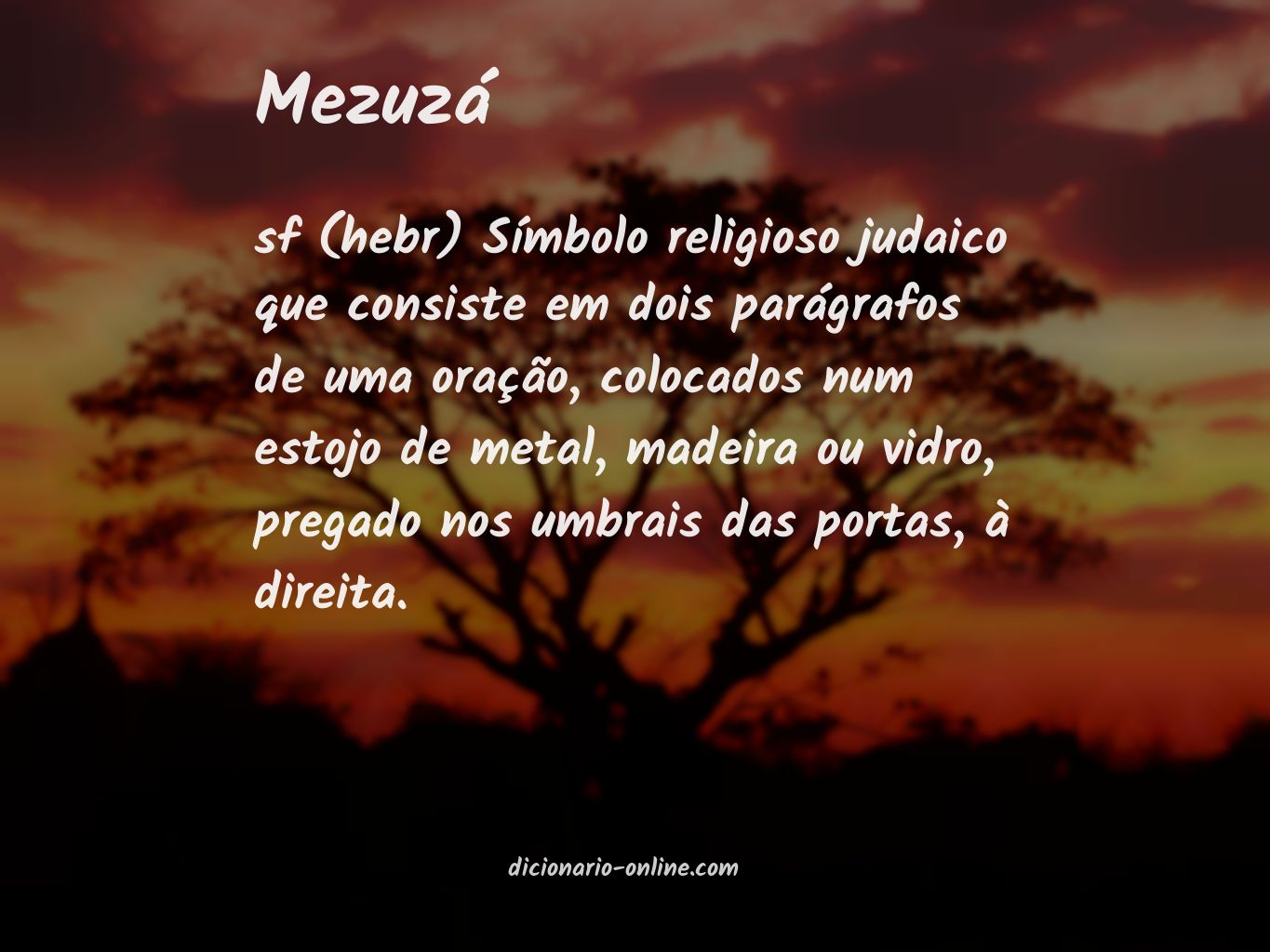 Significado de mezuzá