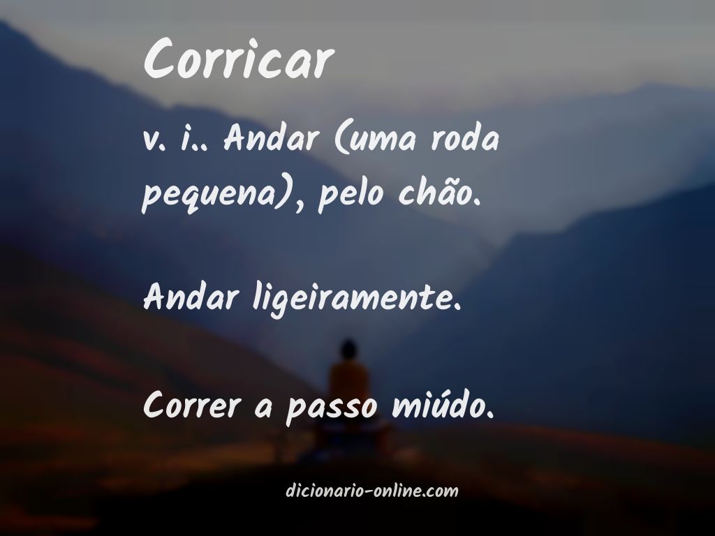 Significado de corricar