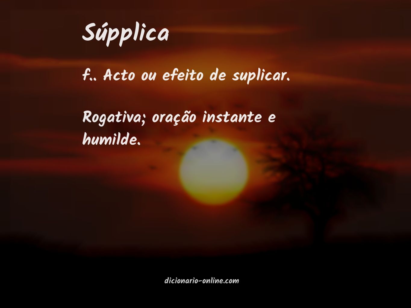 Significado de súpplica