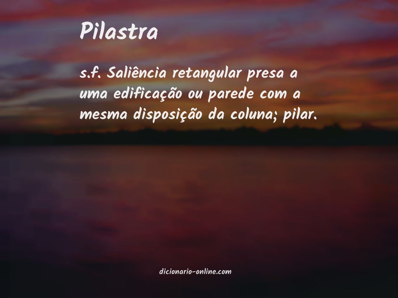 Significado de pilastra