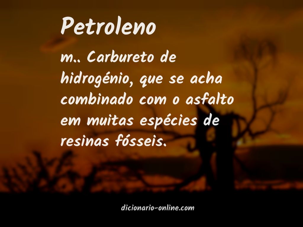 Significado de petroleno