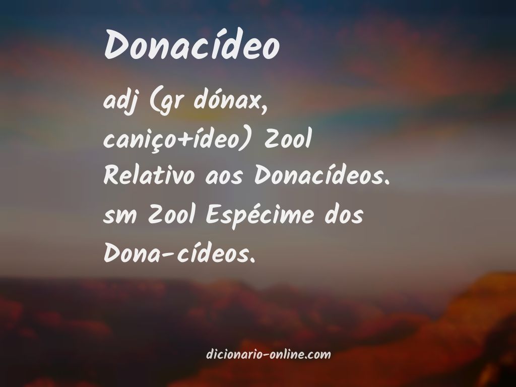 Significado de donacídeo