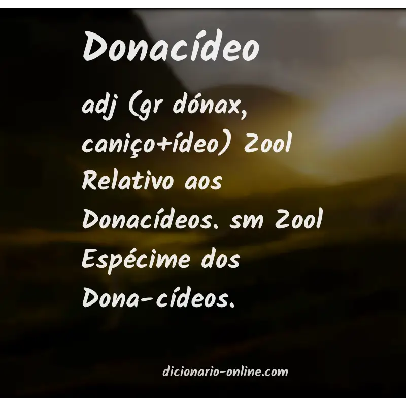 Significado de donacídeo