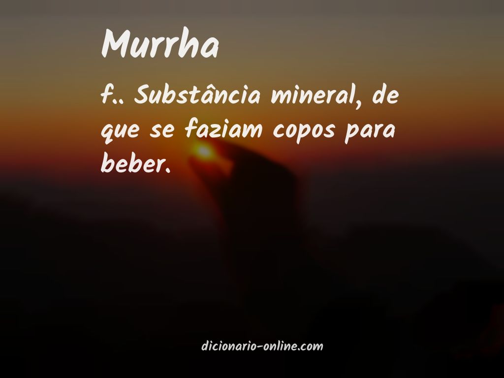 Significado de murrha