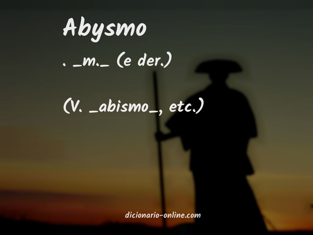 Significado de abysmo