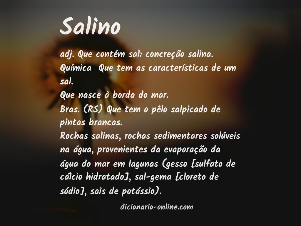 Significado de salino